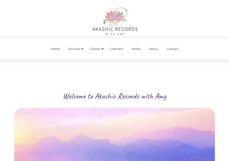 Screenshot of AkashicRecordsWithAmy.com